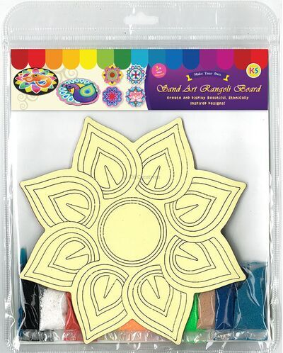 Sand Art Rangoli Board Kit - Packaging Back