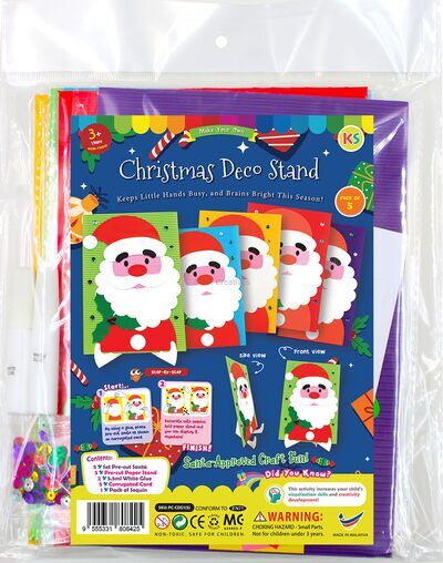 Santa Claus Christmas Paper Deco Stand