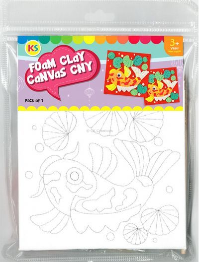 Chinese New Year Foam Clay Canvas Kit - Packaging Front