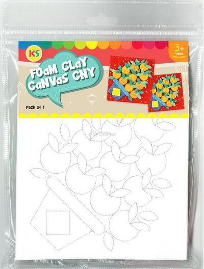 Chinese New Year Foam Clay Canvas Kit - Packaging Front