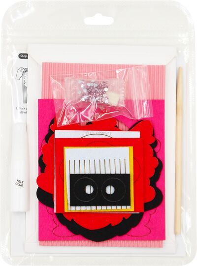 Felt Lunar New Year Lion Dance Decorative Art Stand - Packaging Back