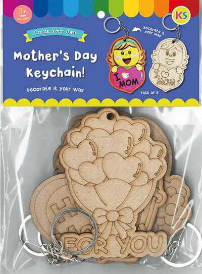 Mother's Day Keychain Pack of 5 - Packaging Front