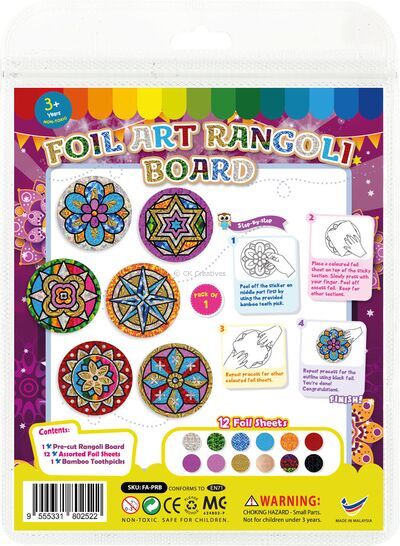 Foil Art Rangoli Board Kit