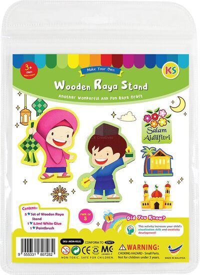 Wooden Raya Stand - Pack of 5