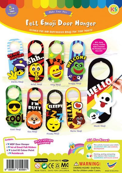 Felt Emoji Door Hanger Kit