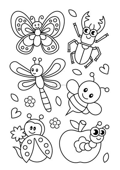 Suncatcher Window Deco Kit - Cute Bugs And Insects - Designs
