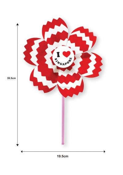 DIY Singapore Flower Pinwheel Pack of 10