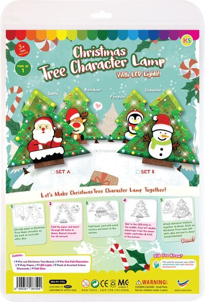 Christmas Tree Character Lamp Kit - Packaging Front