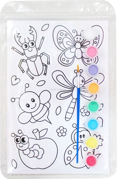 Suncatcher Window Deco Kit - Cute Bugs And Insects - Back Packaging