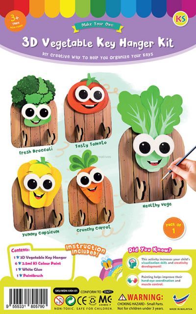 3D Vegetable Key Hanger Kit