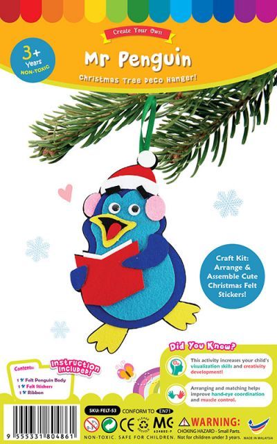 Felt Christmas Deco Hanger Kit - Penguin