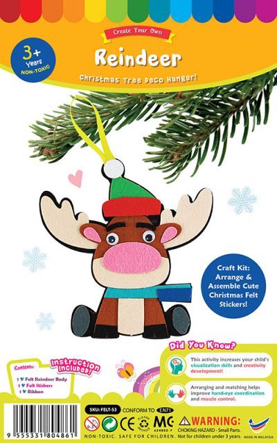 Felt Christmas Deco Hanger Kit - Reindeer