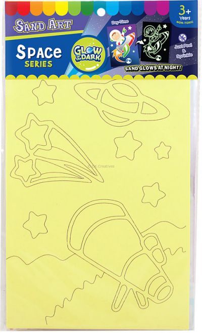 Glow-in-the-Dark Sand Art Kit - Space Series