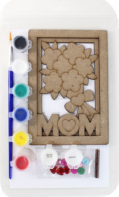 Paint With Love - 3D Mother’s Day Deco Stand Kit - Packaging Back