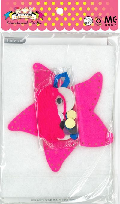 Felt Seaworld Plushie Kit - Starfish - Packaging Back