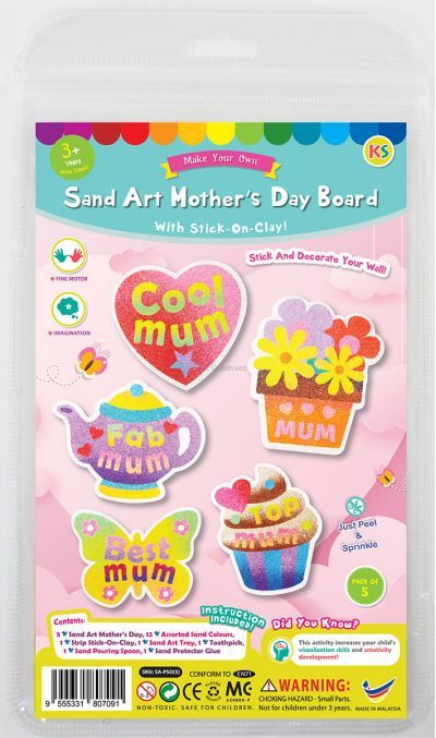 5-in-1 Sand Art Mother's Day Board Kit - Packaging Front