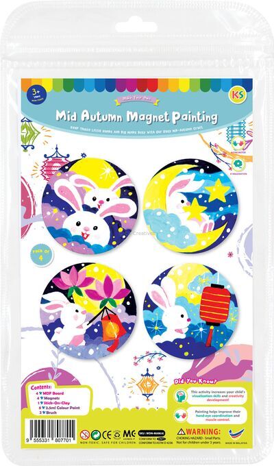 Mid-Autumn Rabbit Magnet Painting Kit