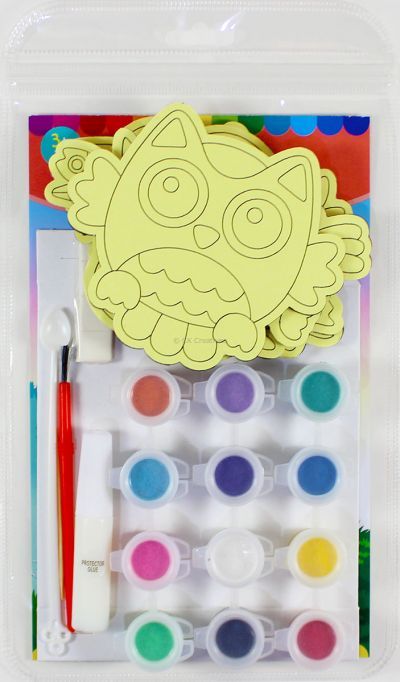 5-in-1 Sand Art Bird Board Kit - Packaging Back