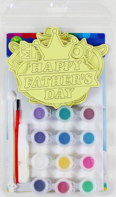 5-in-1 Sand Art Father's Day Board Kit - Packaging Back