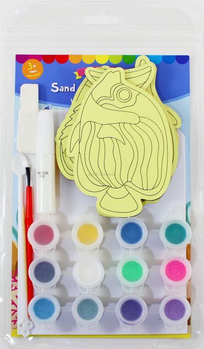 5-in-1 Sand Art Fish Board Kit - Packaging Back