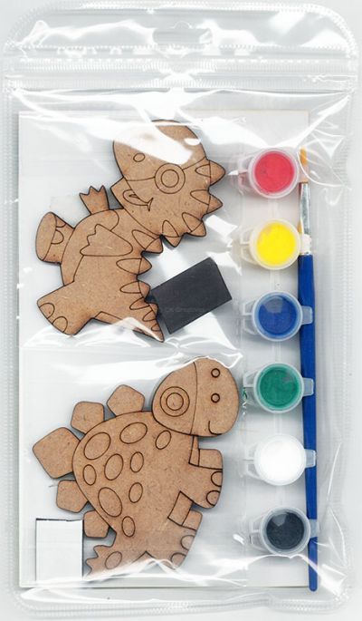 Dinosaur Magnet Kit Pack of 2 - Packaging Back