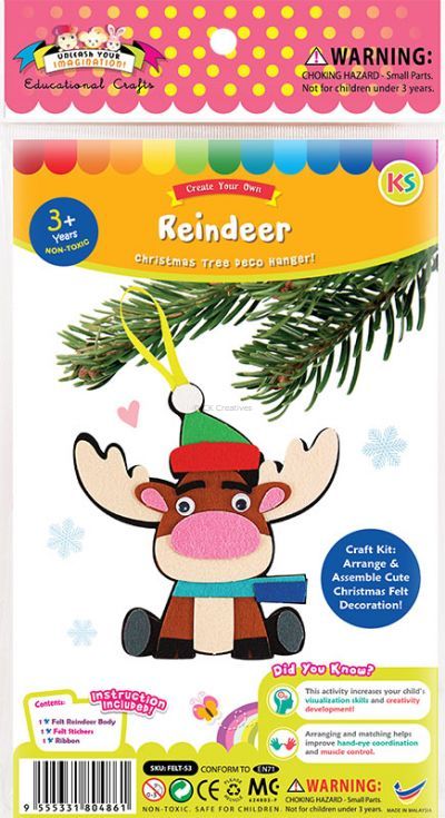 Felt Christmas Deco Hanger Kit - Reindeer