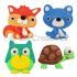 Foam Clay Magnet Kit - Squirrel, Bear, Owl and Tortoise