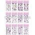 Temporary Glitter Tattoo - Rainbow Mix - Assorted Designs