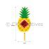 Pineapple Hanging Deco - Pack of 10