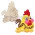 Rooster Colouring Board Pack of 5