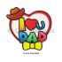 5-in-1 Sand Art Father's Day Board - I Love U Dad