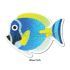 5-in-1 Sand Art Fish Board - Blue Fish