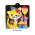 Sand Art Key Hanger Board Kit -Birthday Kitty
