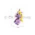 Unicorn Friends Clay Pencil Topper Size