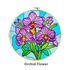 Batik Painting Hoop Kit - Orchid Flower