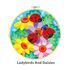 Canvas Painting In Hoop - Ladybirds and Daisies