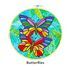 Canvas Painting In Hoop - Butterflies