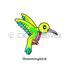 Suncatcher Window Deco Kit - Feathery Birds - Hummingbird