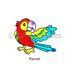 Suncatcher Window Deco Kit - Feathery Birds - Parrot