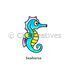 Suncatcher Window Deco Kit - Sealife Animals - Seahorse