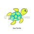 Suncatcher Window Deco Kit - Sealife Animals - Sea Turtle