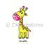 Suncatcher Window Deco - Zoo Animals - Giraffe