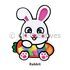 LED Cutie Felt Table Lamp Box Kit - Rabbit
