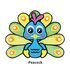 LED Cutie Felt Table Lamp Box Kit - Peacock