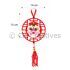 Air-Dry Clay Chinese New Year Deco Hanger Kit Part 1 - Lion Dance And Mandarin Orange - Size