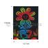 Scratch Art Flower - 4 Unique Flowers - SizeScratch Art Flower - 4 Unique Flowers