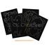 Scratch Art Wild Animals Kit Part 1 - Pack of 4 - Contents