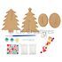 Wooden Christmas Tree With LED Light - Contents