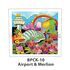 Singapore Theme Batik Painting Kit - Changi Jewel Airport and Merlion