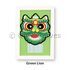 Felt Lunar New Year Lion Dance Decorative Art Stand - Green